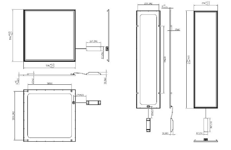 Đèn OPTIVALU DL 4 ban ve ky thuat optivalu panel