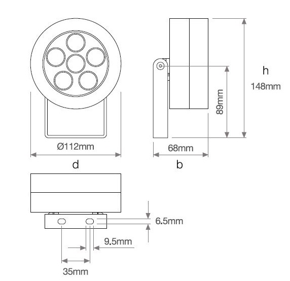 Đèn OLUX LED Fountain S 4 ban ve olux led fountain S
